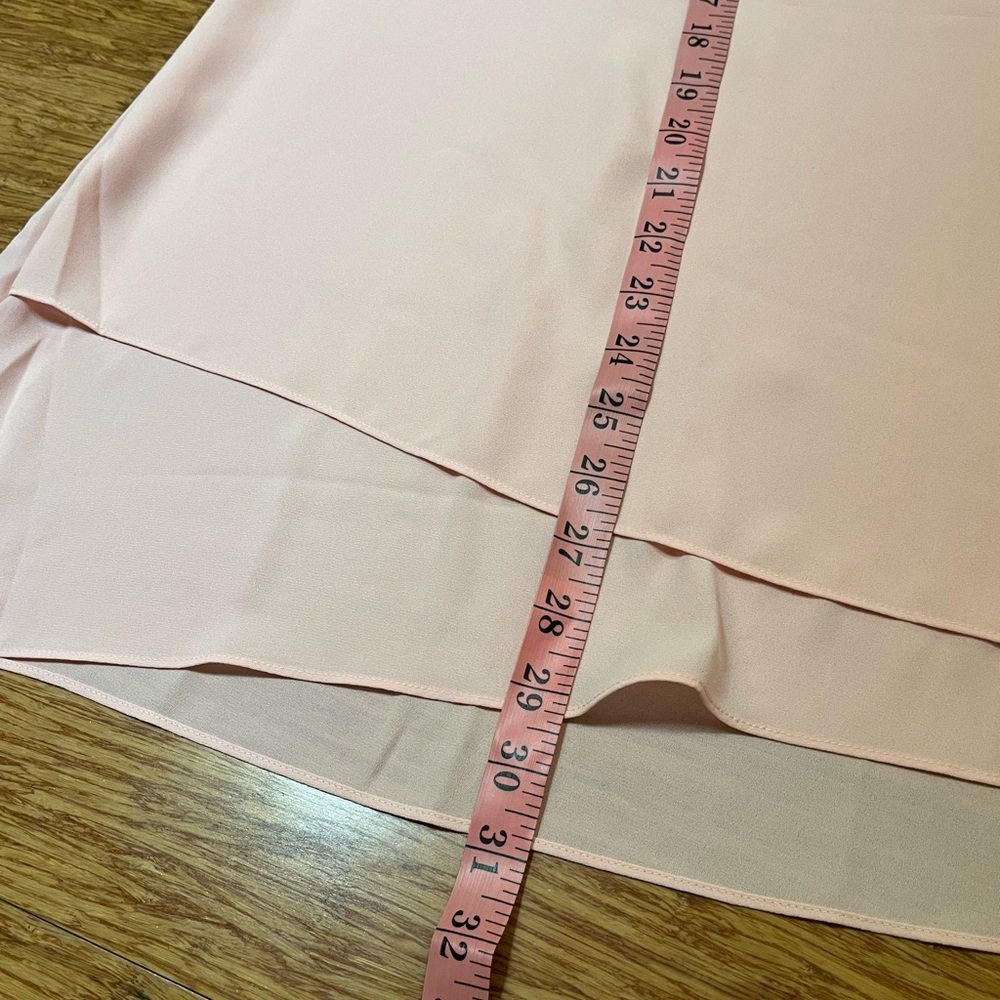NWT! J. Jill Dusty Pink Roll Tab Sleeve V-Neck Asymmetrical Hem Tunic. Size 3X - Picture 11 of 13